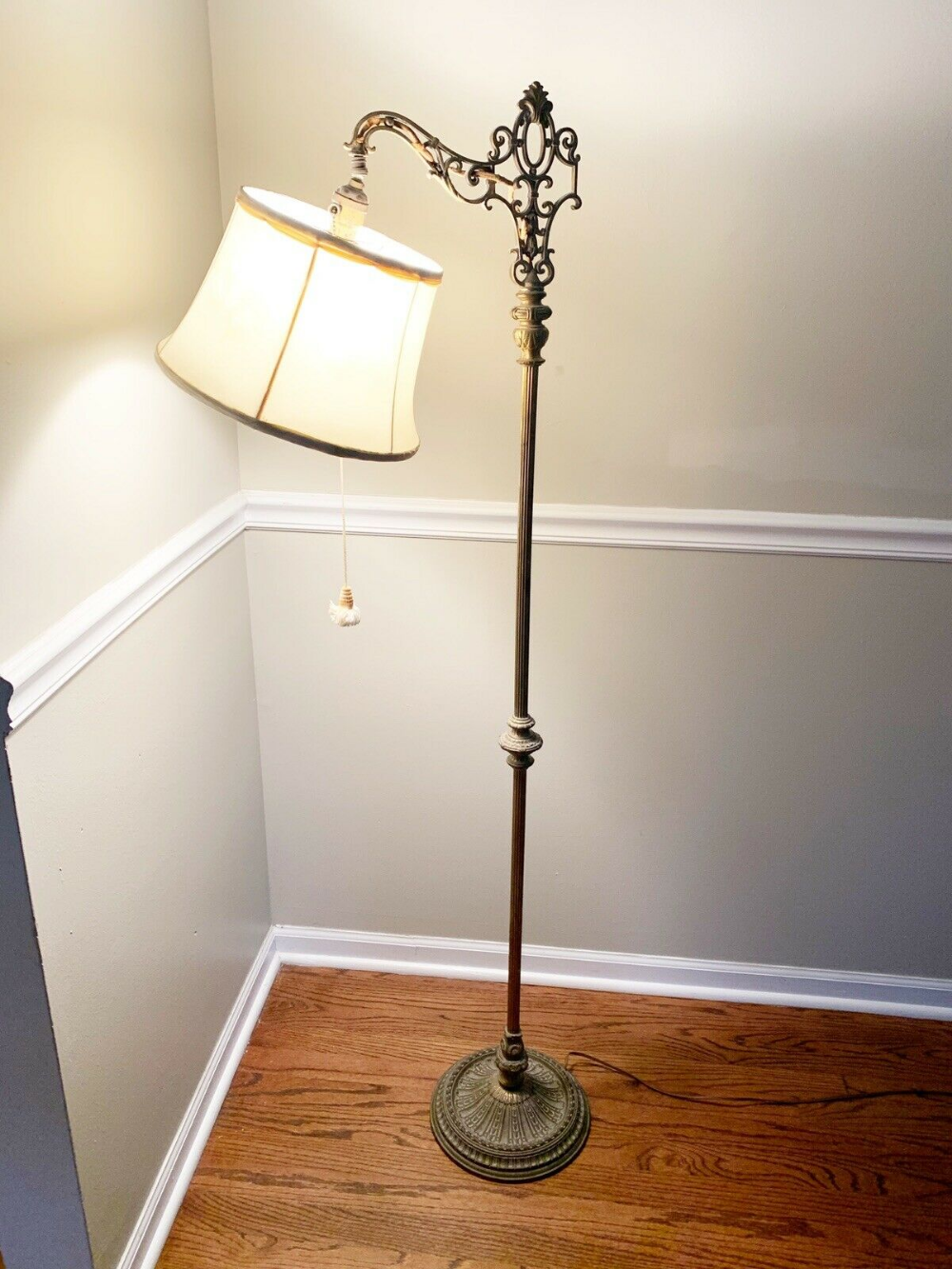 Findlay Spanish Revival 1920s Bridge Arm Floor Lamp Antique Scrollwork Designers Ebay Metal Shade Gl Candle Lampshade Findlay Spanish Revival 1920s Bridge