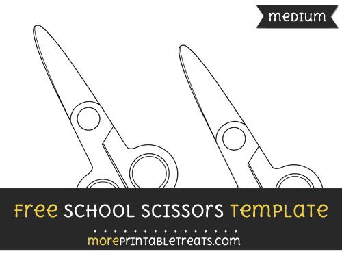 free school scissors template medium shapes and templates
