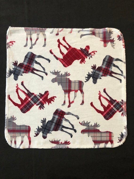Moose Cloth Napkins, Red Plaid Napkins, Reusable Napkins, Waste Free, Eco Friendly Kitchen, Washable #clothnapkins