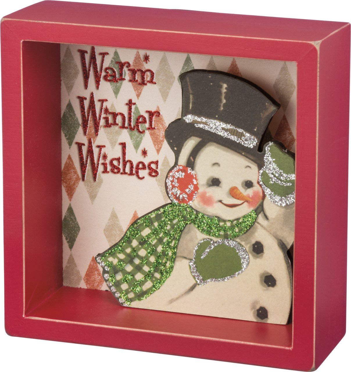 Ho Primitives by Kathy Vintage Christmas Wood Countdown Box