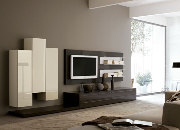 wohnwand modern inneninterieur, wohnwand modern zur bestimmung von inneninterieur #bestimmung, Möbel ideen