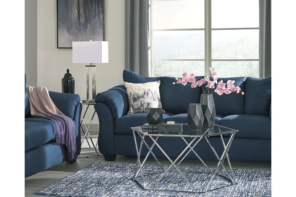 Aneko Pillow Ashley Furniture Homestore Blue Couch Living Room Blue Living Room Sets Blue Living Room