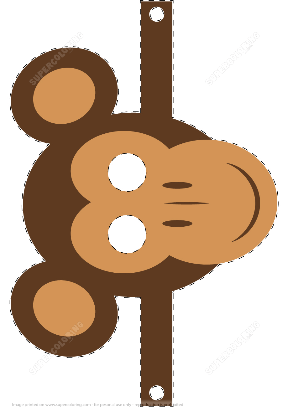 Monkey Mask Template