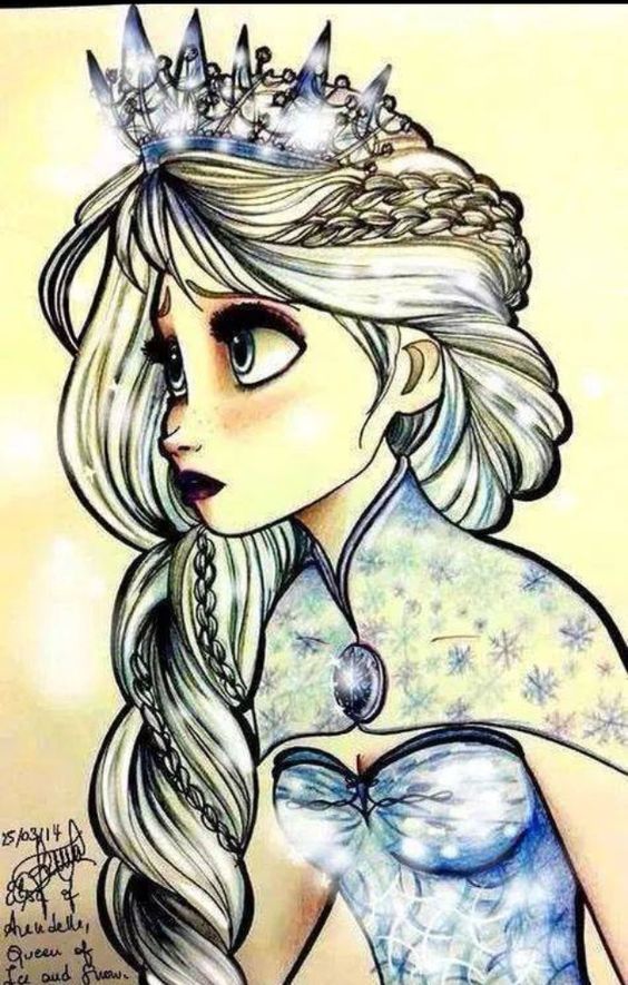 Download Elsa of Arendelle, Queen of Ice and Snow: | Elsa drawing, Disney coloring pages, Disney drawings