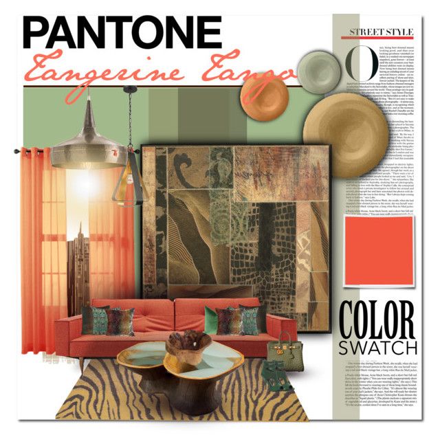 Pantone Tangerine Tango And Polyvore Pantone Tangerine Tango By Designsbylea On Polyvore Featuring Interior Interiors Design Home