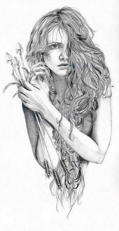witchy woman portraits drawings sketches and drawing people pencil drawing is my favorite