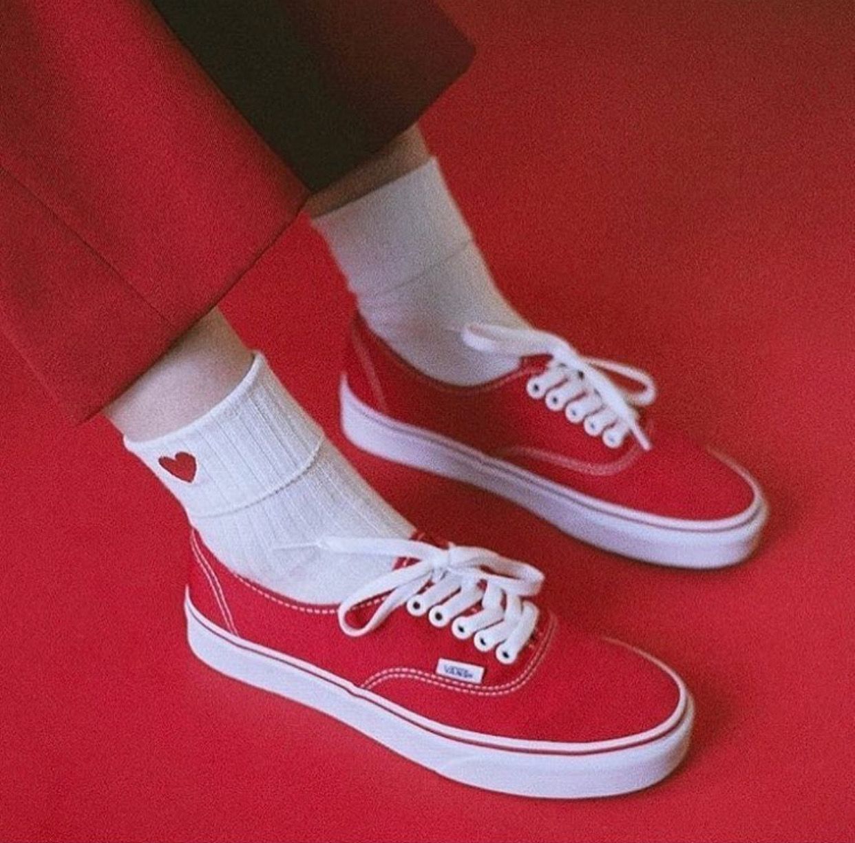 pin: emisunday | Red vans outfit, Vans authentic outfit ...
Red Vans Shoes For Girls
