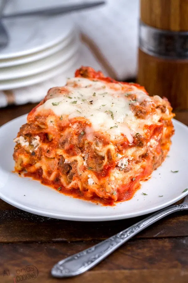 A delicious baked lasagna