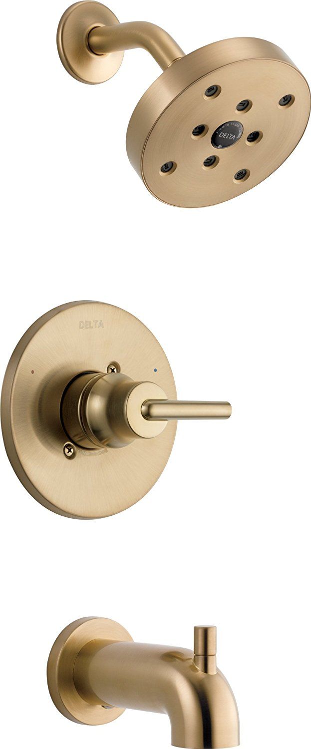 Delta Faucet T14459 Cz Triic 14 Series Multichoice Tub Shower Delta Faucet T14459 Cz Triic 14 Series Multichoice Tub Shower Trim Champagne Bronze Single Handle And Faucets