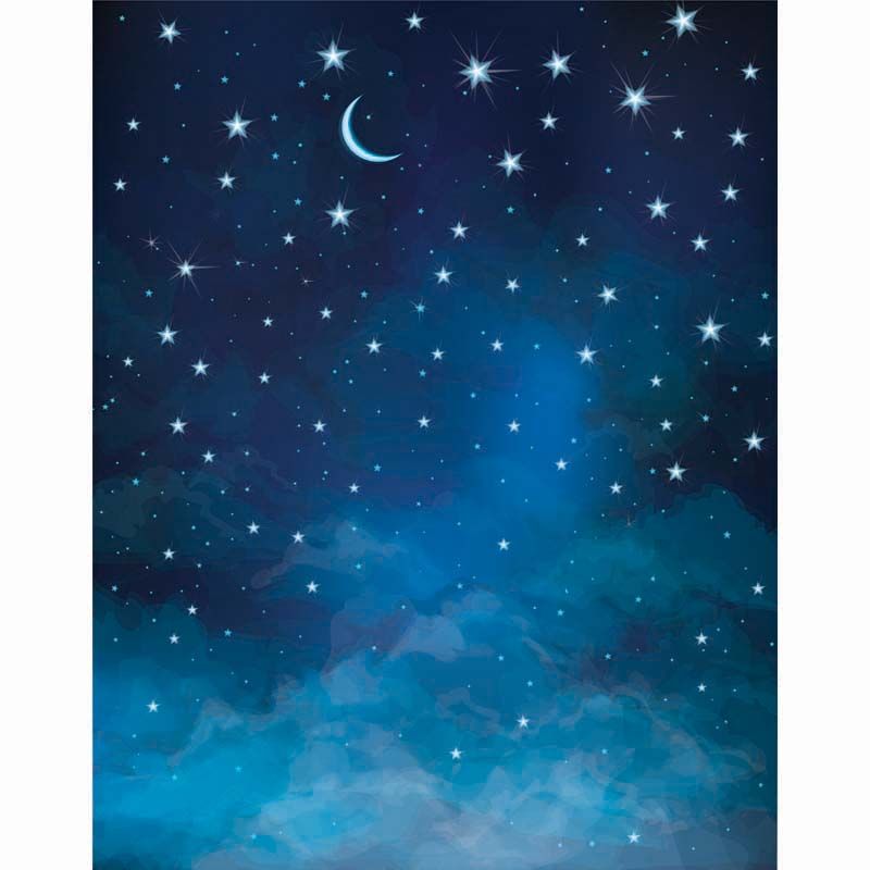 stars photography backdrop thin fabric cloth printed background