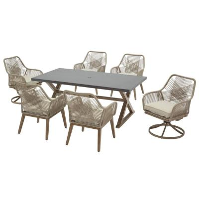 Hampton Bay Haymont 7 Piece Steel Wicker Outdoor Patio Dining Set With Beige Cushions Frs80961 St The Home Depot In 2020 Furniture - Hampton Bay Rattan Patio Dining Set Hampton Bay Haymont 7 Piece Steel Wicker Outdoor Patio Dining Set With Beige Cushions Frs80961 St The Home Depot In 2020 Furniture - Hampton Bay Rattan Patio Dining Set