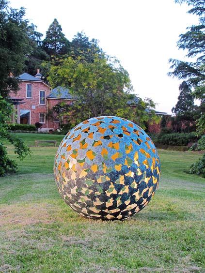 Bronze Mantle Sculpture By David Harber On The Lawns At Rotherwood Nsw Australia Garden Sphere Landscape Mother Gifts Bronze Mantle Sculpture By David Harber, Modern Garden Statues Australia