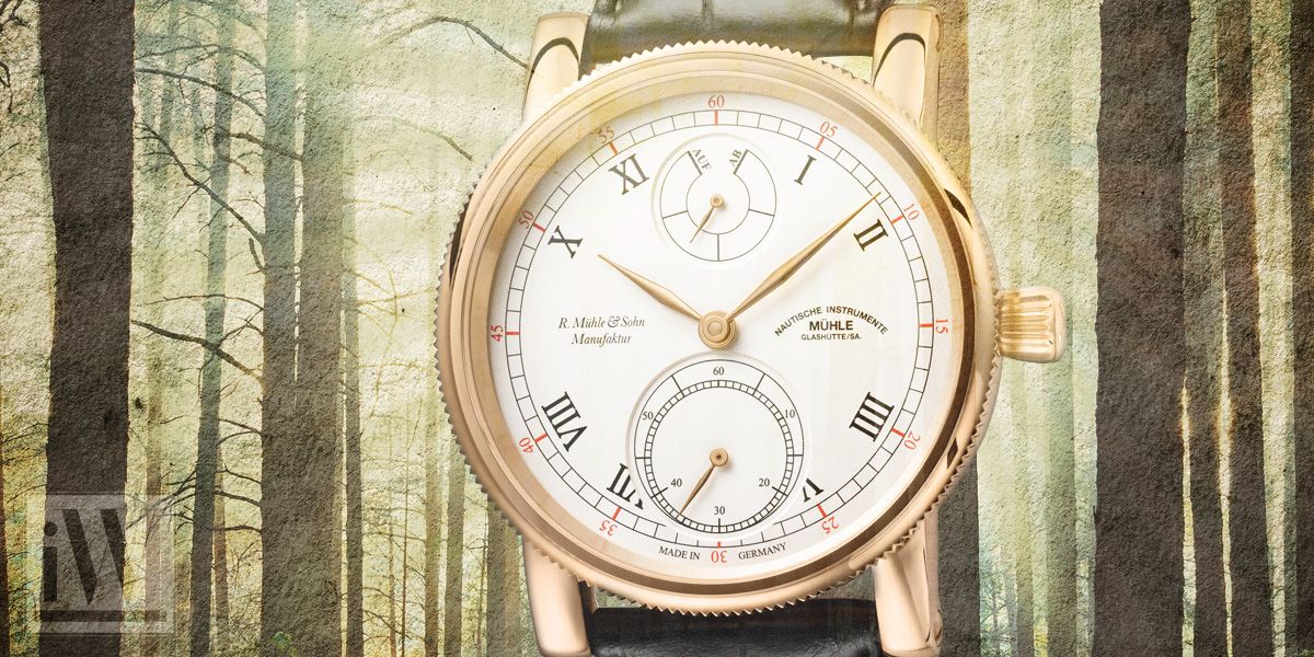 Mühle Glashütte Robert Mühle AufAb Gold | iW International Mühle Glashütte Robert Mühle AufAb Gold | iW International