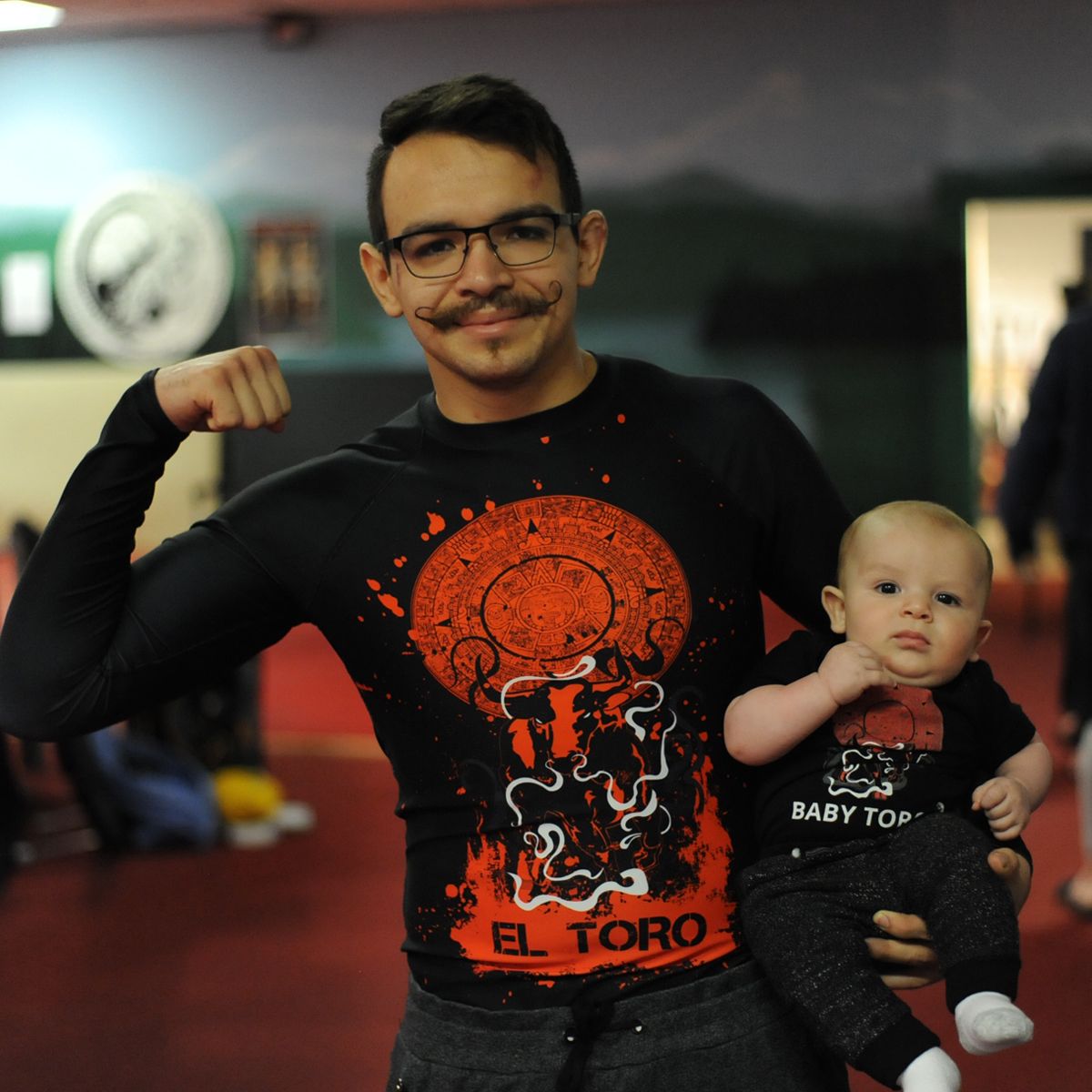 You mess with the Bull You get the horns! Baby and Daddy flexin' in their Custom Gear! #killertende...