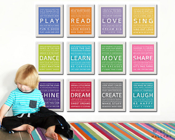 kids wall art contemporary typography art prints for kids playroom art kids wall by wallfry art kids wall art contemporary typography art prints for kids playroom art kids wall by wallfry art