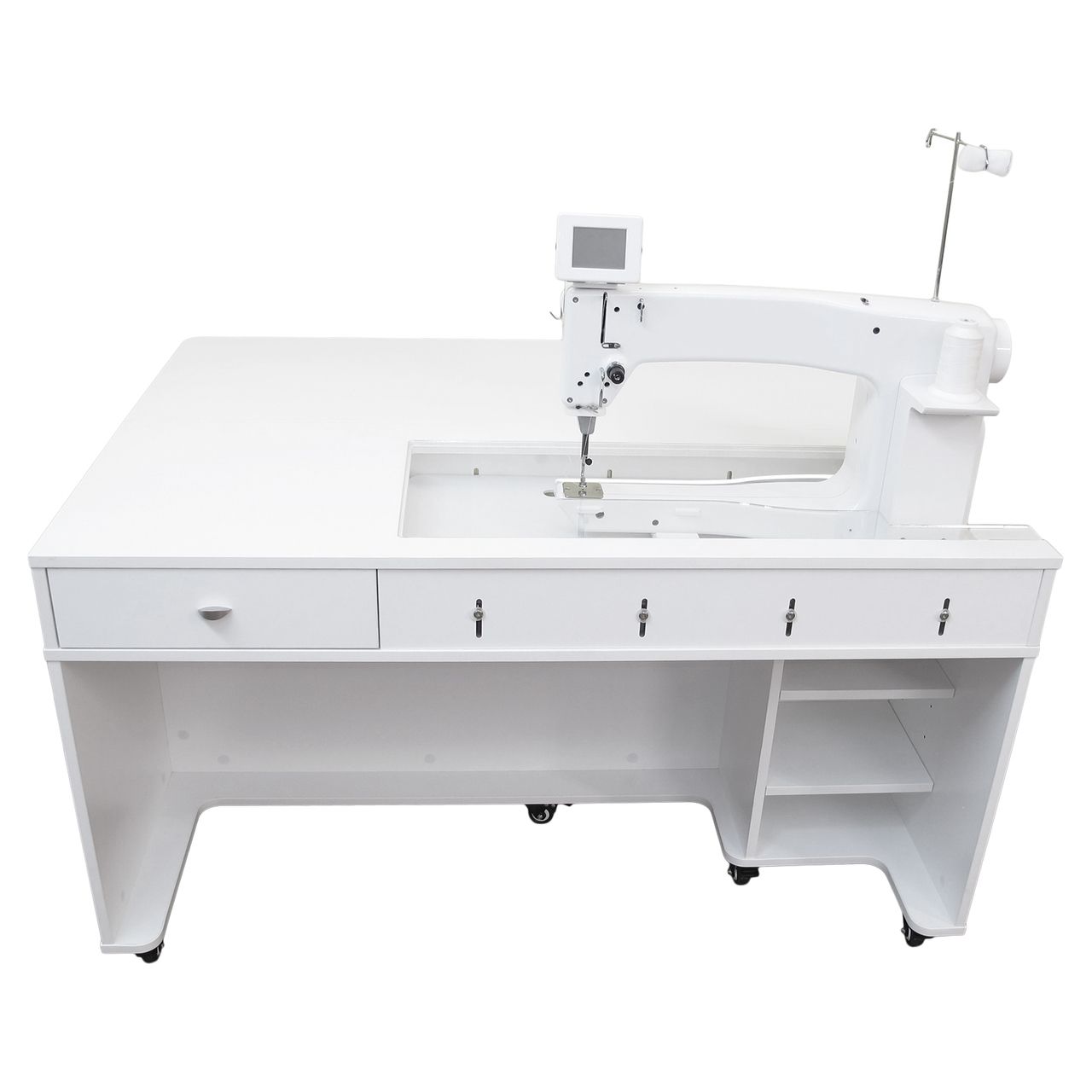 Sewing Machines For Online Save On Janome Arrow Model 1311 Quilty Long Arm Sit Down Cabinet Sewing Machine