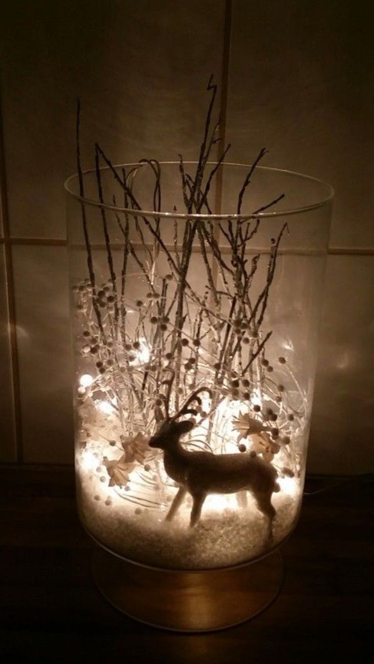 25 + › Glaskugel Weihnachten mit Lichtvase – Sophia Amami #vaseideen
