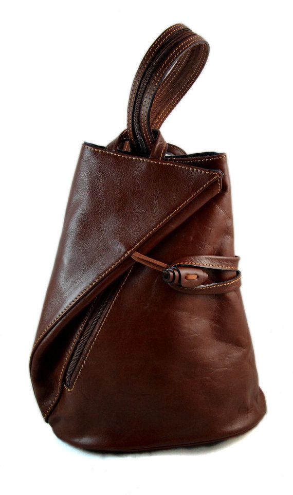 Luxury leather backpack travel bag weekender sports bag gym bag leather shoulder women men bag satchel original made in Italy red brown