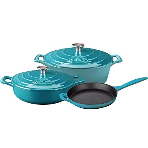 La Cuisine Enameled Cast Iron Oval Covered Dutch Oven