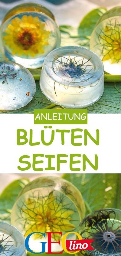 Basteln: Blumenseife selbermachen