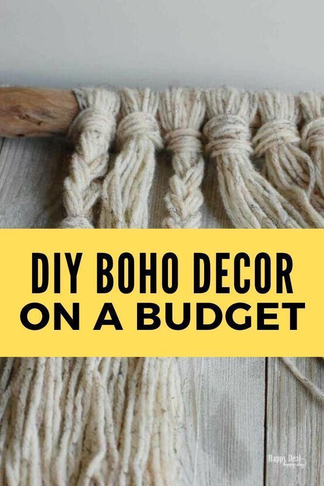 DIY Boho Chic Yarn Wall Hanging Tutorial DIY Boho Chic Yarn Wall Hanging Tutorial