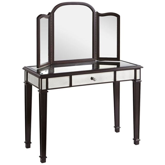 Hayworth Mirror Vanity Espresso 인테리어 Hayworth Mirror Vanity Espresso, Pier One Bathroom Vanity Chair
