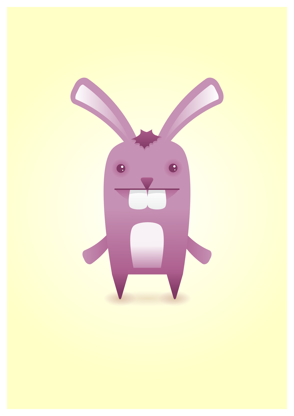 Download This bunny needs a very big mouth to fit those theeth ...