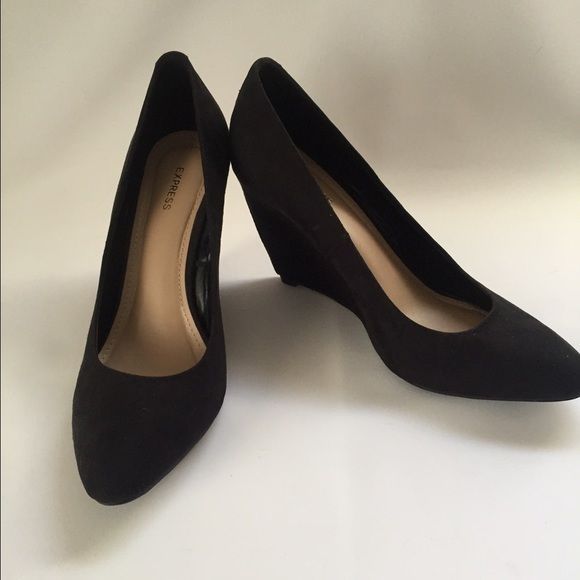 Soda Beer S Wedges Pumps Shoes Black Suede 8 In 2020 Women Shoes Pump Shoes Platform Wedges Shoes