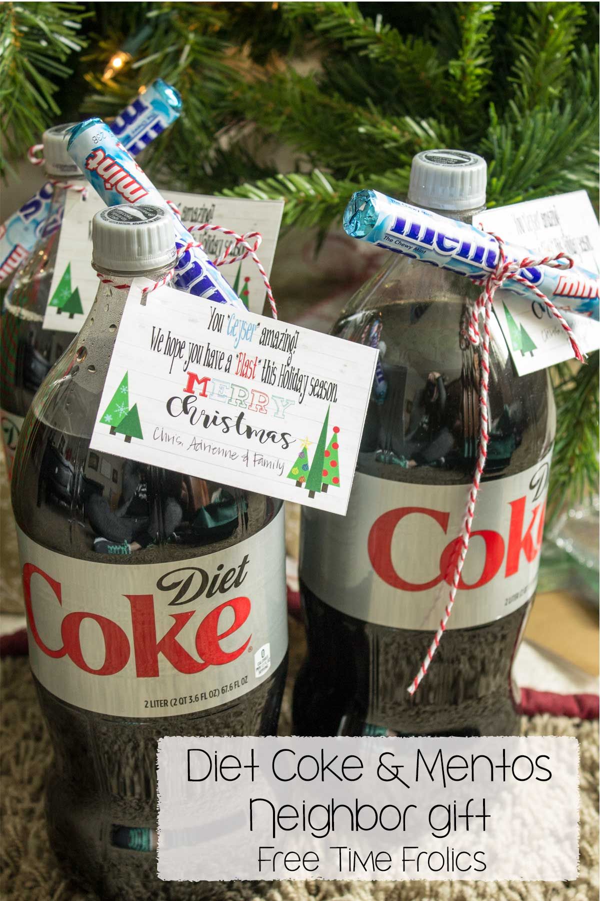 Soda & Mentos Neighbor gift printable Free Time Frolics Diy