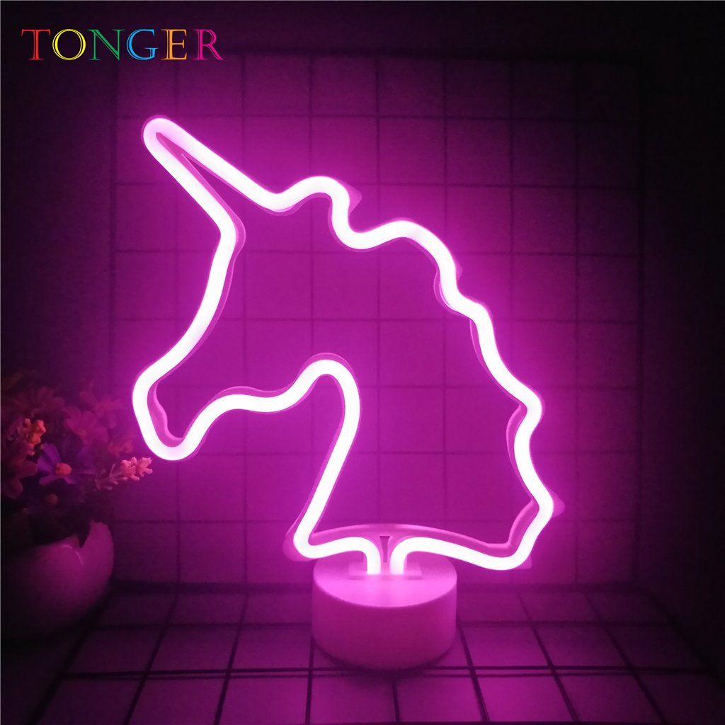 Tonger Unicorn Table Led Neon Light Led Neon Lighting Neon Lighting Neon Light Signs