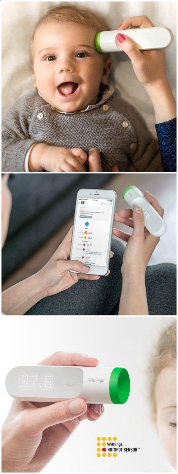 Withings Thermo is a hygienic, easy to use, temporal Withings Thermo is a hygienic, easy to use, temporal
