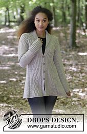 Pin de anupa GE en knit and crochet want to make | Patrón Arrowhead DROPS 173 22 Gestrickte DROPS Jacke in ”Alaska