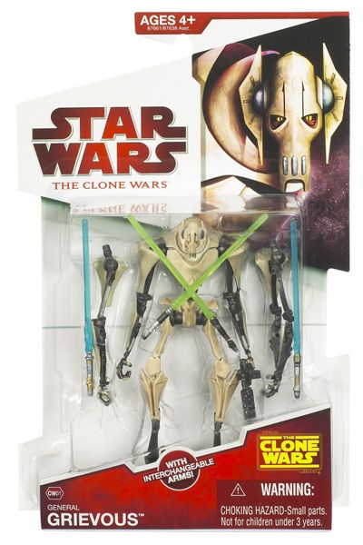 2009 Clone Wars Carded General Grievous Reissue