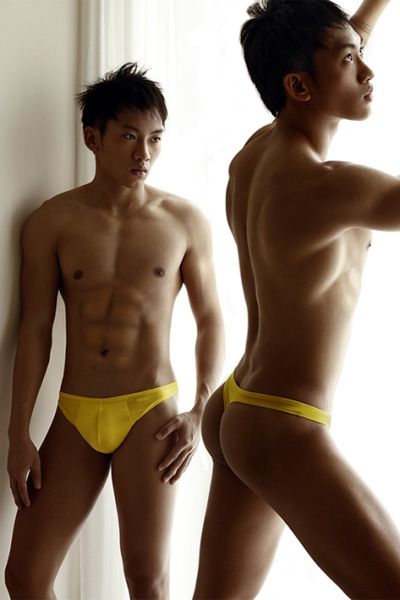 Asian boys in thongs
