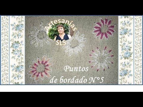 Puntos de bordado ♥ 5 diseños con punto margarita ♥ N°5 ♥ Hand embroidery ♥ - YouTube Frame, Youtube, Home Decor, Bullion Embroidery, Embroidery Stitches, Picture Frame, Decoration Home, Room Decor, Frames