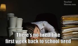 teacher tired