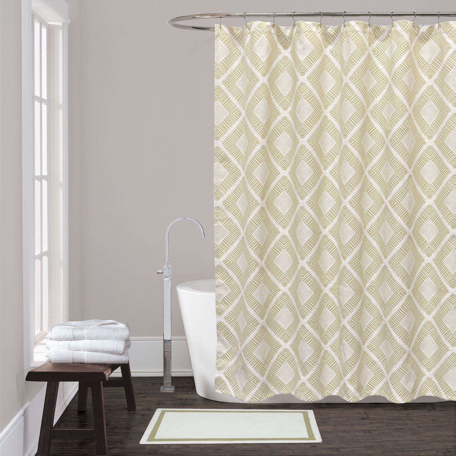 LaMont Home Equinox Shower Curtain LBSC83160130 Rose