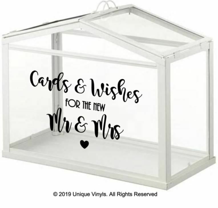 Vinyl Sticker for Wedding Card box/IKEA POST BOX for the New Mr & Mrs Vinyl Sticker for Wedding Card box/IKEA POST BOX for the New Mr & Mrs