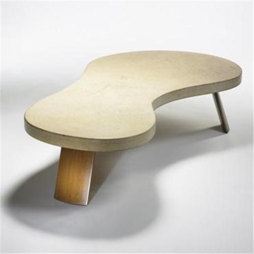 Lacquered Cork And Bleached Mahogany Coffee Table 1948 Johnson Furniture Company Designer Paul Frankl Johnson Furniture Company, Paul Frankl Johnson Furniture Company