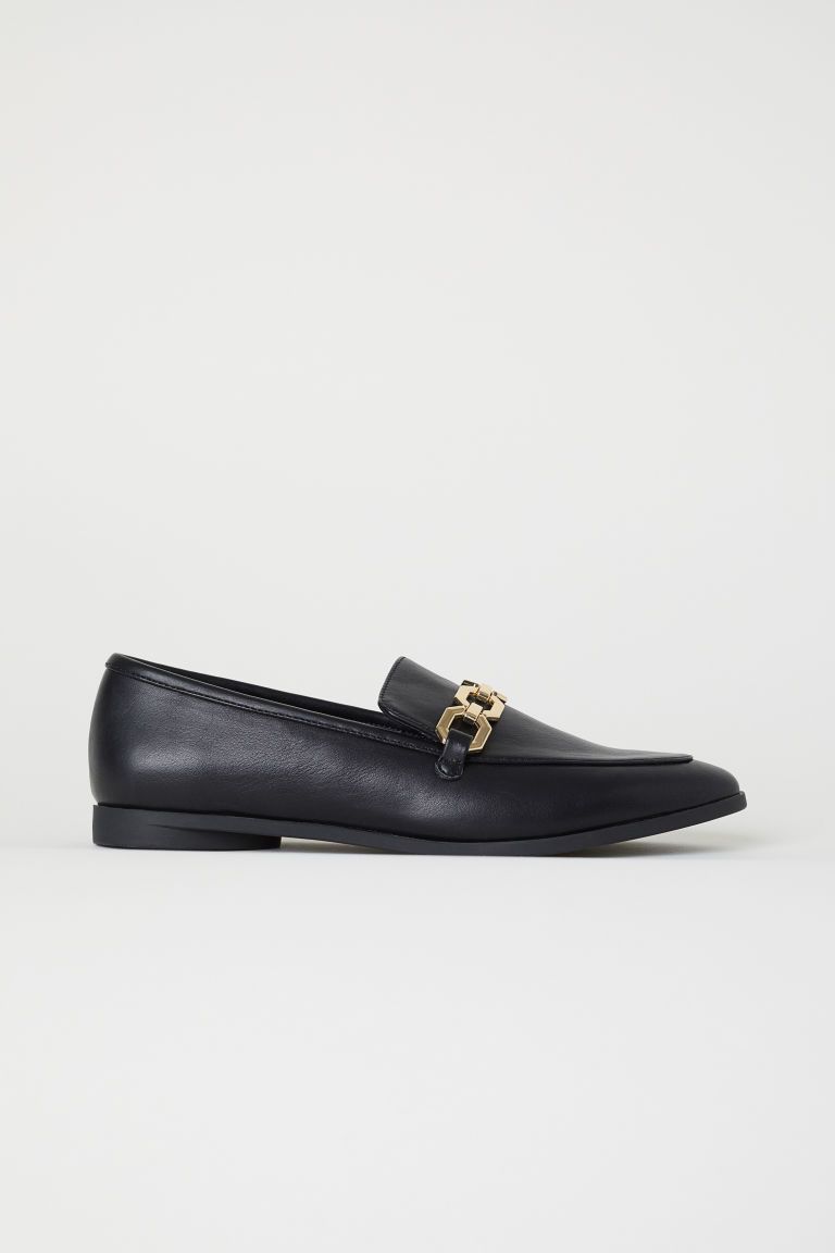 Loafers Black Ladies H M Us Makosen Ayakkabi Oxford Ayakkabilar Kadin Bot Modelleri