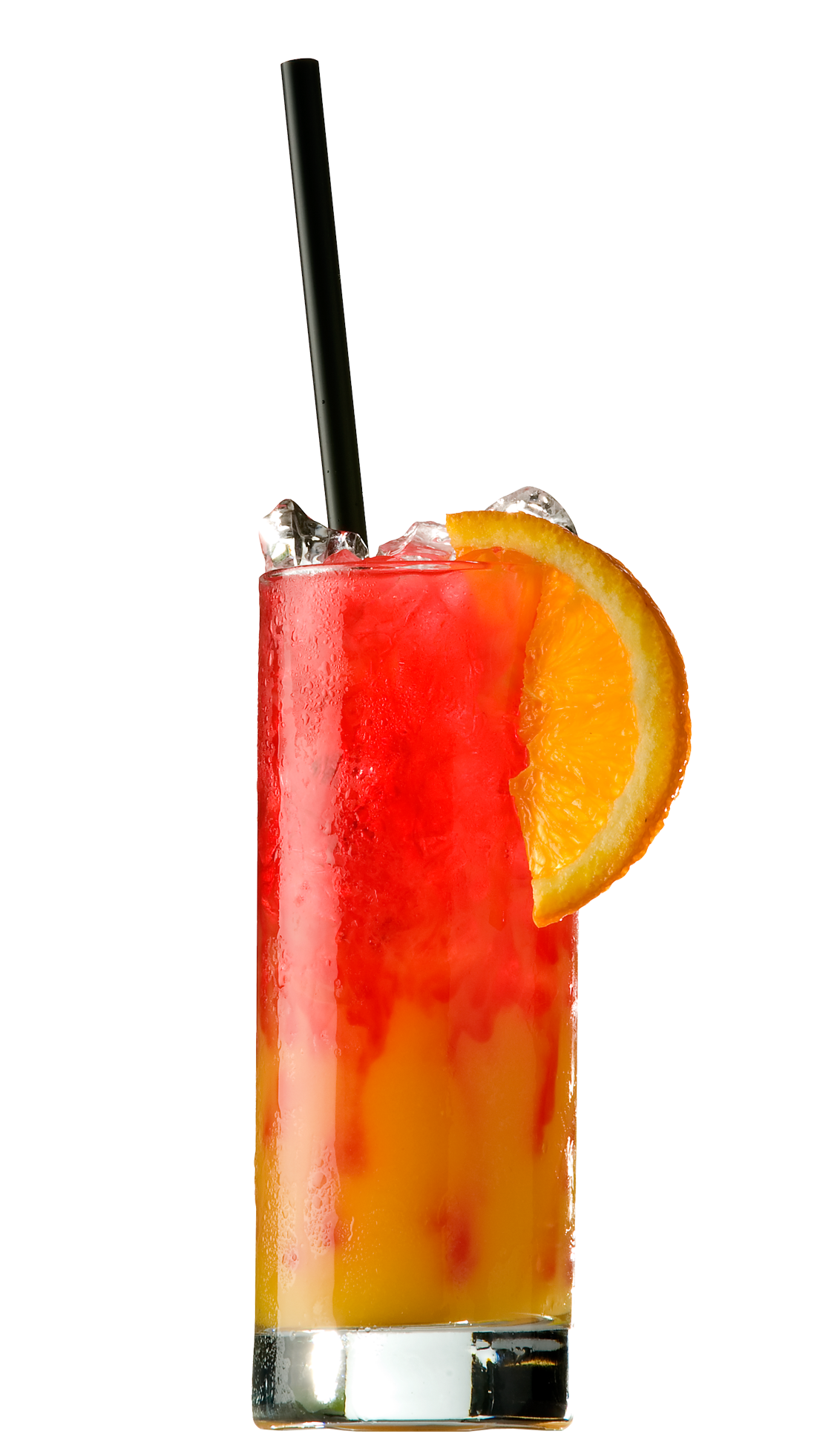 Tequila Sunrise: tequila, lime juice, soda water, and creme de cassis ...