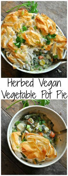 Herbed Vegan Vegetable Pot Pie - Rabbit and Wolves