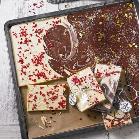 Bunte Schokoladentafeln #diygeburtstagsgeschenke