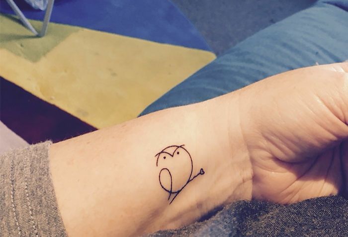 Acheter 1 Pièces Petite Série Pleine Fleur Bras étanche Tatouage Temporaire Autocollants Hibou Pour Les Femmes Des Hommes Body Art De 4711 Du