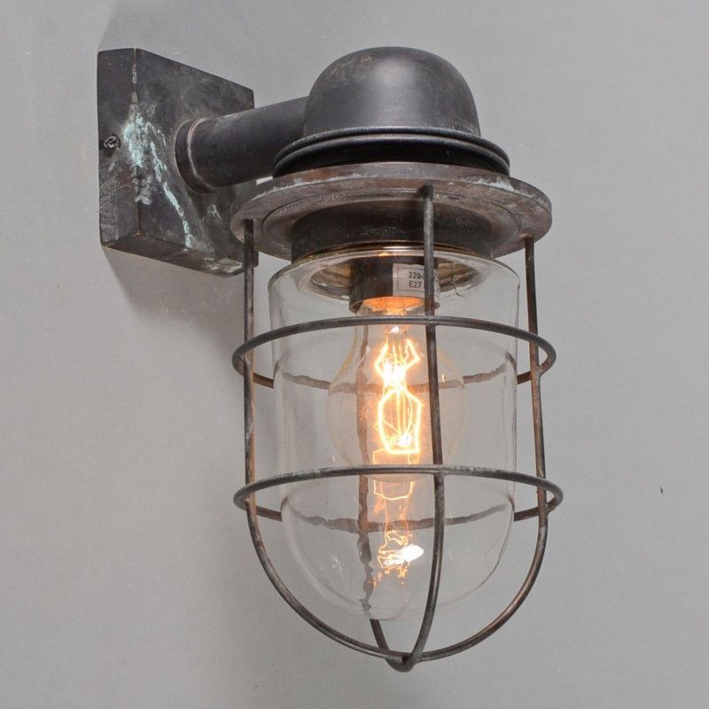 Wandlamp Titanic Brons | Wandlamp, Badkamer verlichting ...