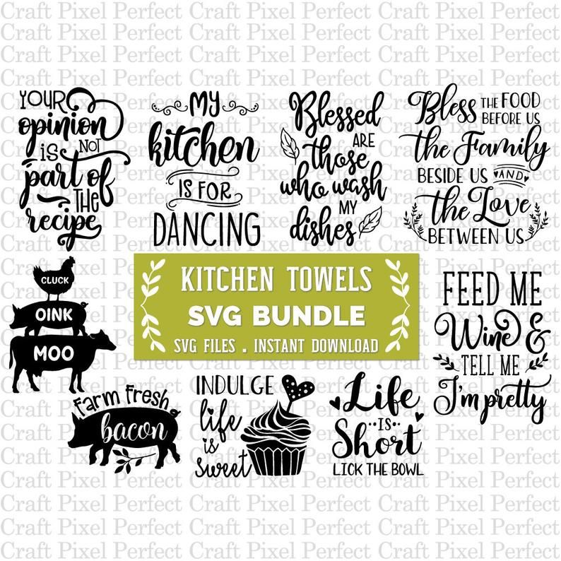 Download Dish Towel Bundle Svg Svg Bundle Kitchen Towel Svg Kitchen Svg Cooking Svg Apron Svg Kitchen Svg Bundle Towel Svg File Bake Svg Svg Quotes Cricut Svg