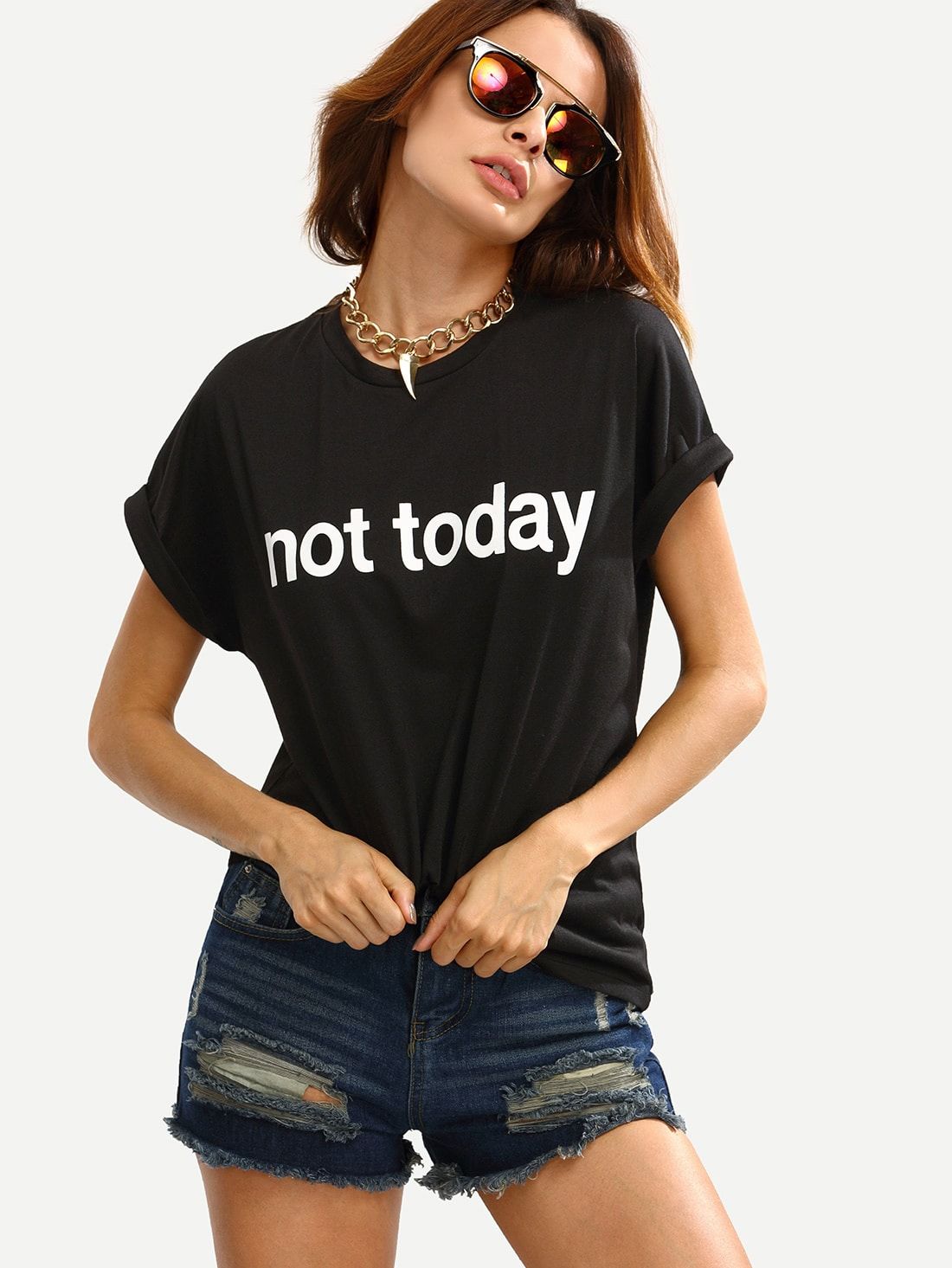 New Womens XOXO Slogan Print Round Neck Short Sleeve Top Ladies T-Shirt