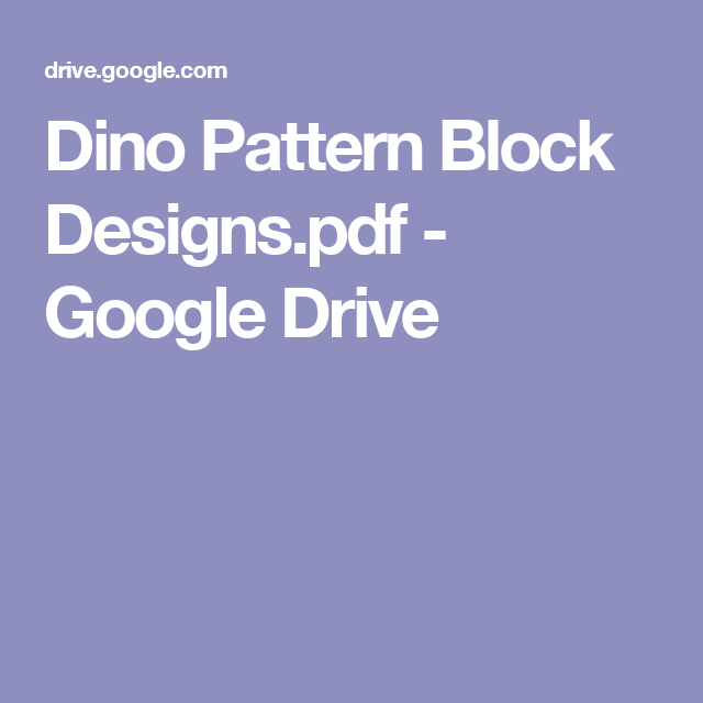 pattern block templates pdf