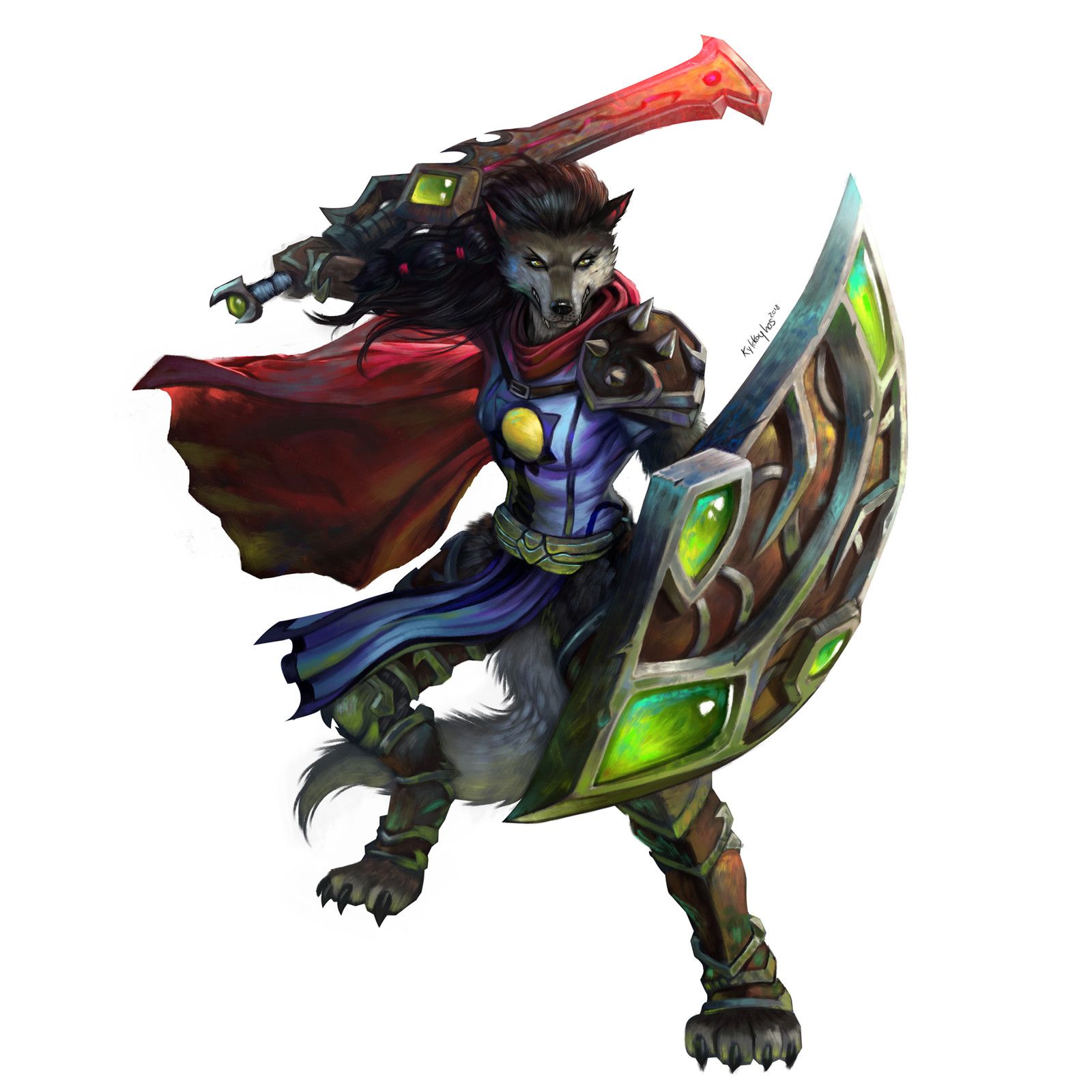 Worgen Female Warrior, Kyle Herring on ArtStation at https://www ... Worgen Rogue Art