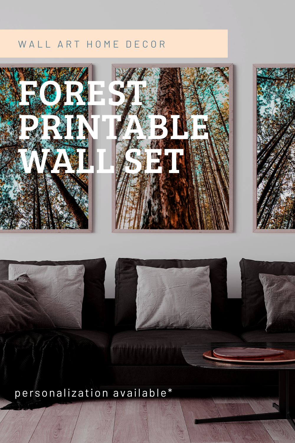 Nature Photography Nature Prints Printable Wall Art Digital Download Nature Photography Home Decor Pine Needles and Rock
